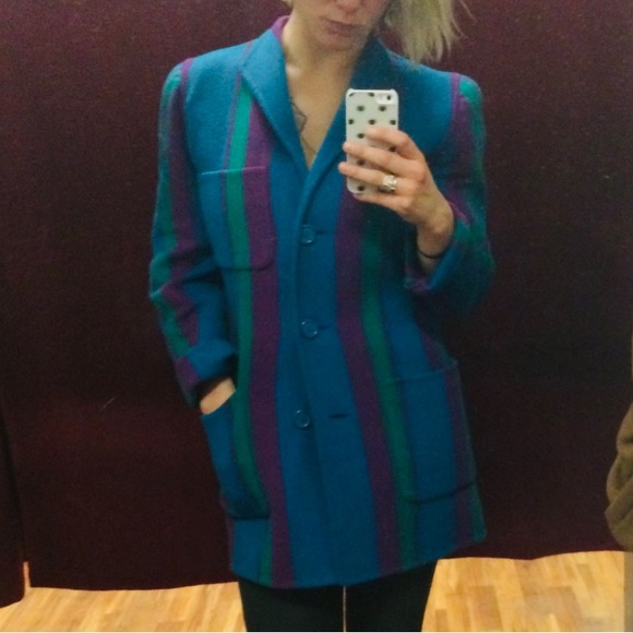 Oscar de la Renta vintage wool coat - Picture 2 of 6